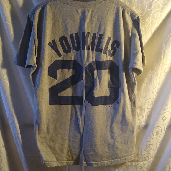 3 for $15 Men's Medium Majestic Boston Tee number 20/YOUKILIS - Picture 4 of 4